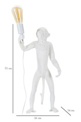 Stolna Lampa Monkey White Cm Ø 26x34x55