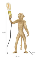 Stolna Lampa Monkey Gold Cm Ø 26x34x55