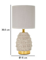 Bočna Svjetilka Pigny Siva Cm Ø 15x30,5