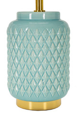 Stolna Svjetiljka Kvadratna Tirkizna Cm Ø 28x44