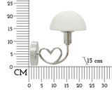 Zidna Svjetilka Lovy Silver Cm 23x15x22