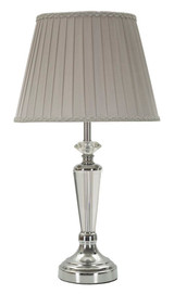 Stolna Lampa Srebrna Cm Ø 30x56