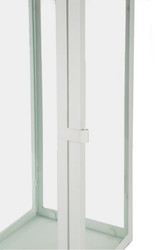 Lampion Bijeli Set 3 Kom Cm 22x22x66-18x18x49,5-14x14x39