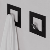 Vješalica Metalna četvrtasta vješalica Kaly - crna