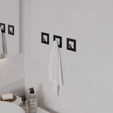 Vješalica Metalna četvrtasta vješalica Kaly - crna