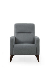 Wing Chair Kristal - tamno siva