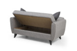 Kauč na razvlačenje s 2 sjedala Zaden - Svijetlo siva