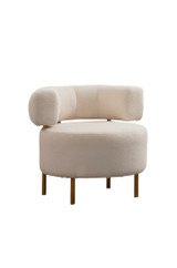 Wing Chair River Round - Bijela