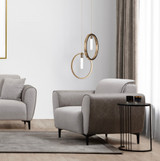 1-sjed Sofa Aren - Sivi