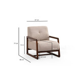 Wing Chair Athena Bergere - bež