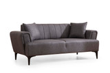 Sofa s 2 sjedala Hamlet - tamno siva