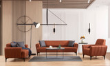 Sofa s 2 sjedala Hamlet - crijep crvena