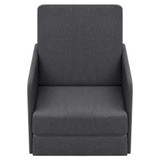 Fotelja na razvlačenje od tkanine tamnosiva