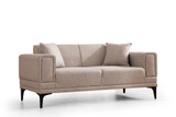 Sofa s 2 sjedala Horizont - Svijetlo smeđa