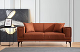 Sofa s 2 sjedala Horizont - crijep crveno