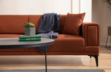 Sofa s 2 sjedala Horizont - crijep crveno