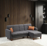 Kutna sofa-krevet Polya - tamno siva