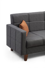 Kutna sofa-krevet Polya - tamno siva