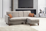 Kutna sofa-krevet Polya - svijetlo siva
