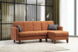 Kutna sofa-krevet Polya - crijep crveno