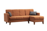 Kutna sofa-krevet Polya - crijep crveno