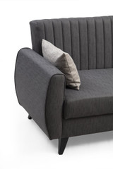 Kutna sofa-krevet Alkon - tamno siva