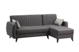 Kutna sofa-krevet Alkon - tamno siva