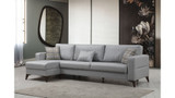 Kutna sofa-krevet Kristal 3+Kut - Svijetlo siva