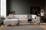 Kutna sofa-krevet Horizont lijevo - Ecru