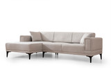 Kutna sofa-krevet Horizont lijevo - Ecru Kutna sofa-krevet Horizont lijevo - Ecru