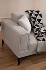 Kutna sofa-krevet Horizont desno - Ecru