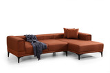 Kutna sofa-krevet Horizont desno - crvena pločica