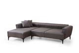 Kutna sofa-krevet Hamlet lijevo - tamno siva