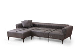 Kutna sofa-krevet Hamlet lijevo - tamno siva