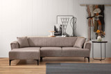 Kutna sofa-krevet Hamlet lijevo - svijetlosmeđa