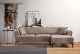 Kutna sofa-krevet Hamlet desno - svijetlosmeđa