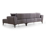 Kutna sofa-krevet Hamlet desno- tamno siva
