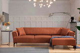 Kutna sofa-krevet Hamlet Desno- Tile Red