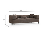 Sofa s 3 sjedala Gio 3 sjedala - smeđa