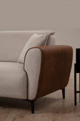 Kutna sofa-krevet Aren lijevo - bež, cimet