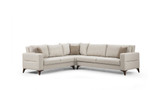 Kutna sofa-krevet Kristal 3+Kutni+2 - Bež