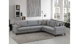 Kutna sofa-krevet Kristal 3+Kut+2 v2 - Svijetlo siva