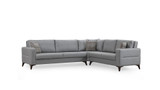 Kutna sofa-krevet Kristal 3+Kut+2 v2 - Svijetlo siva