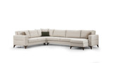 Kutna sofa-krevet Kristal Rest 3+Kutni+2 - Bež