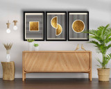 Ukrasna uokvirena MDF slika (3 komada) 3P3853NISCT-016