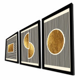 Ukrasna uokvirena MDF slika (3 komada) 3P3853NISCT-016