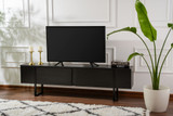 TV stalak Serenity - drvo crno, crno