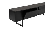 TV stalak Serenity - drvo crno, crno