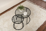Set stolića za kavu Aurum - 60, 42 - crna, siva