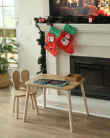 Dječji stolni set Set stolica Bunny One - smeđa